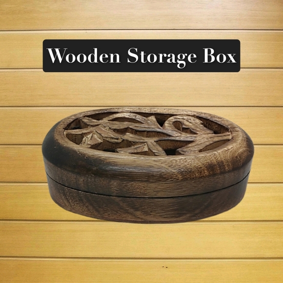 Other - 👣4/$20. Wooden Storage Box